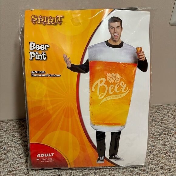 Spirit Halloween Oktoberfest Adult Pint Glass Beer Costume- One Size - Picture 1 of 6